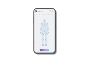 screenshot app neomove - choix des points de douleur